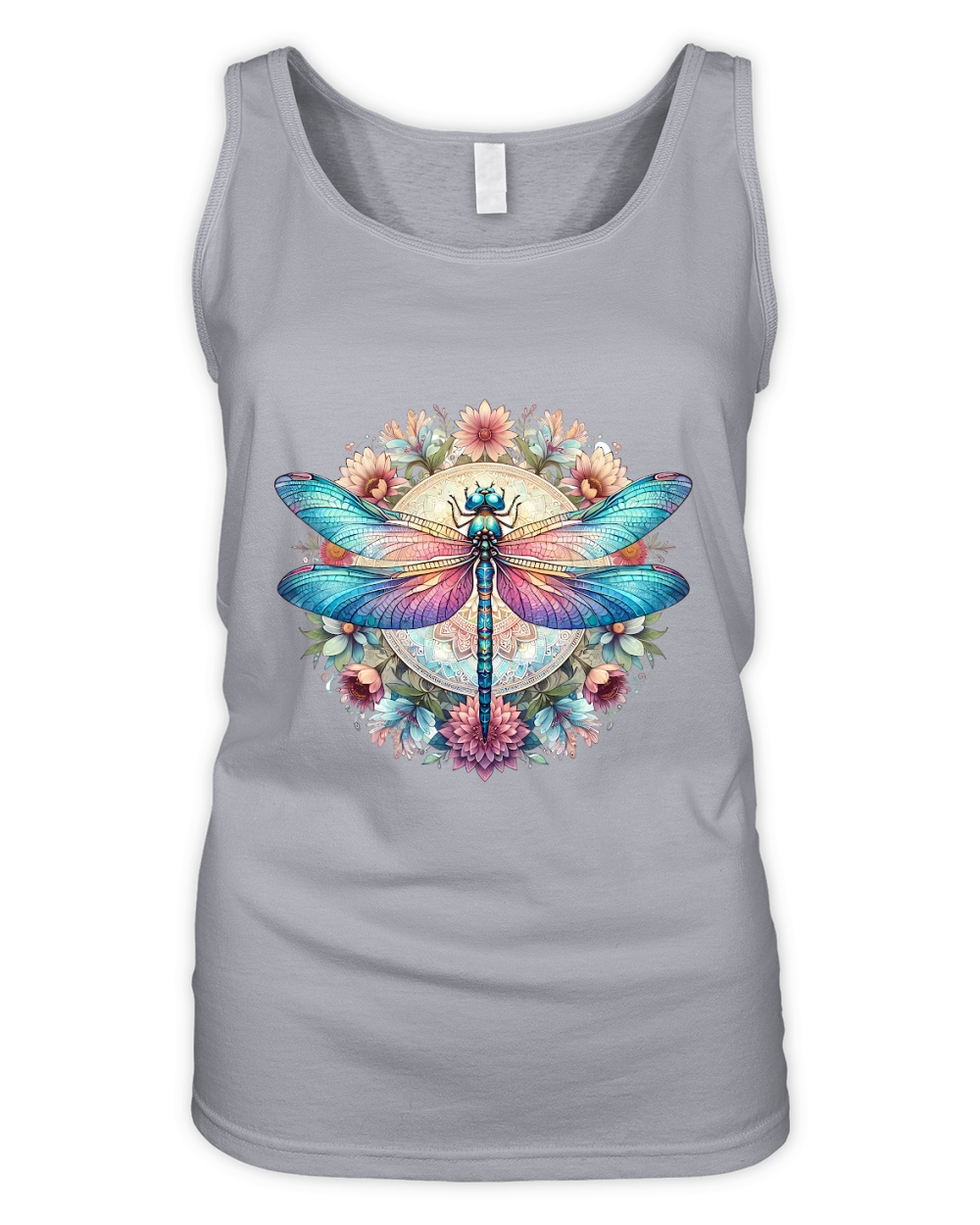 Dragonfly Mandala Yoga Organic Women's Tank Top