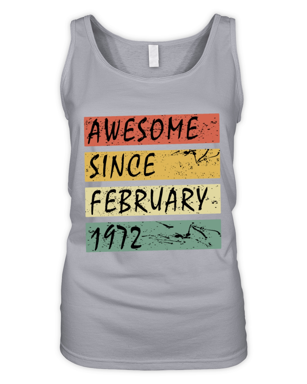 February 1972 vintage gift idea Organic Women's Tank Top