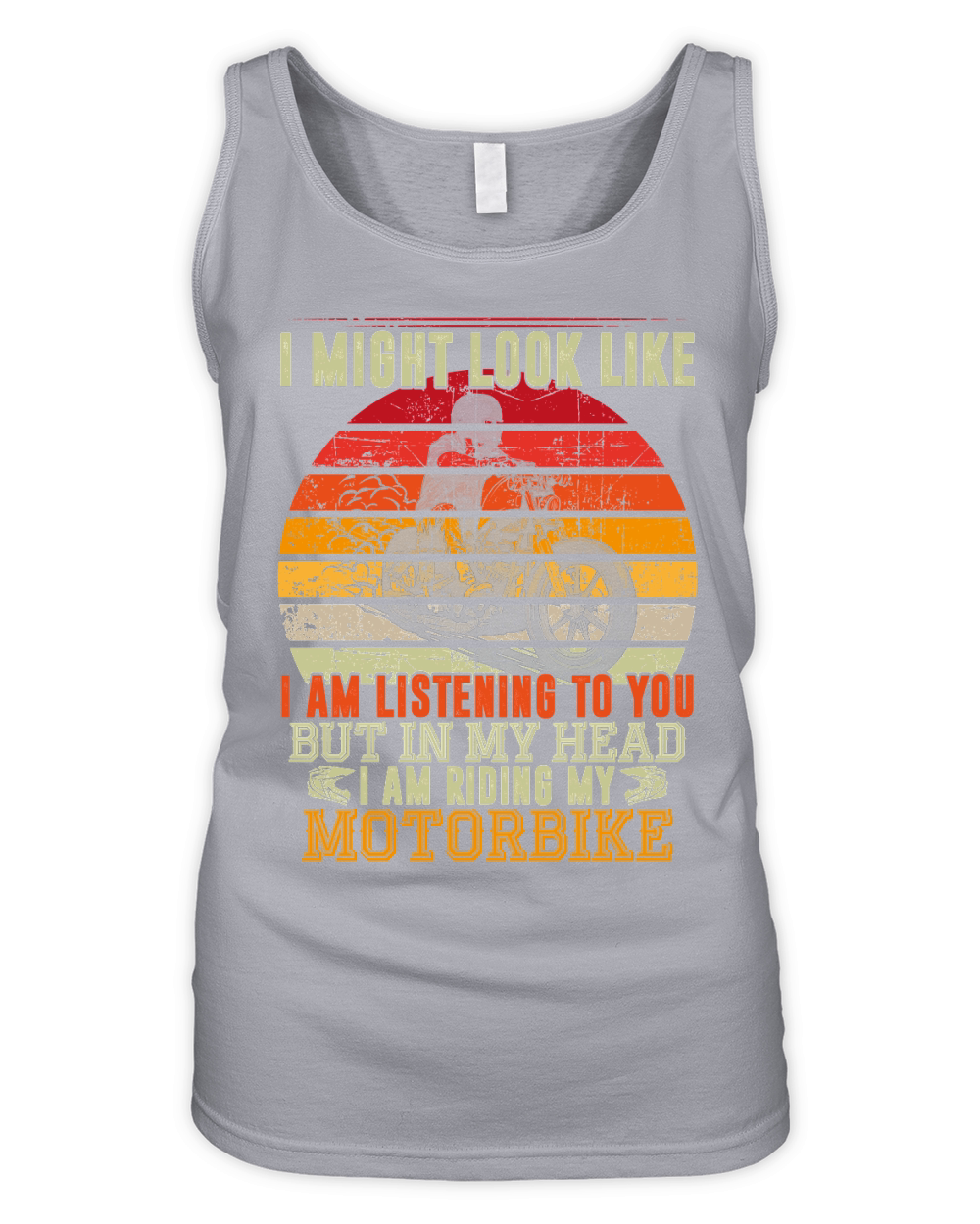 I Might Look Like Motorbike Organic Women's Tank Top