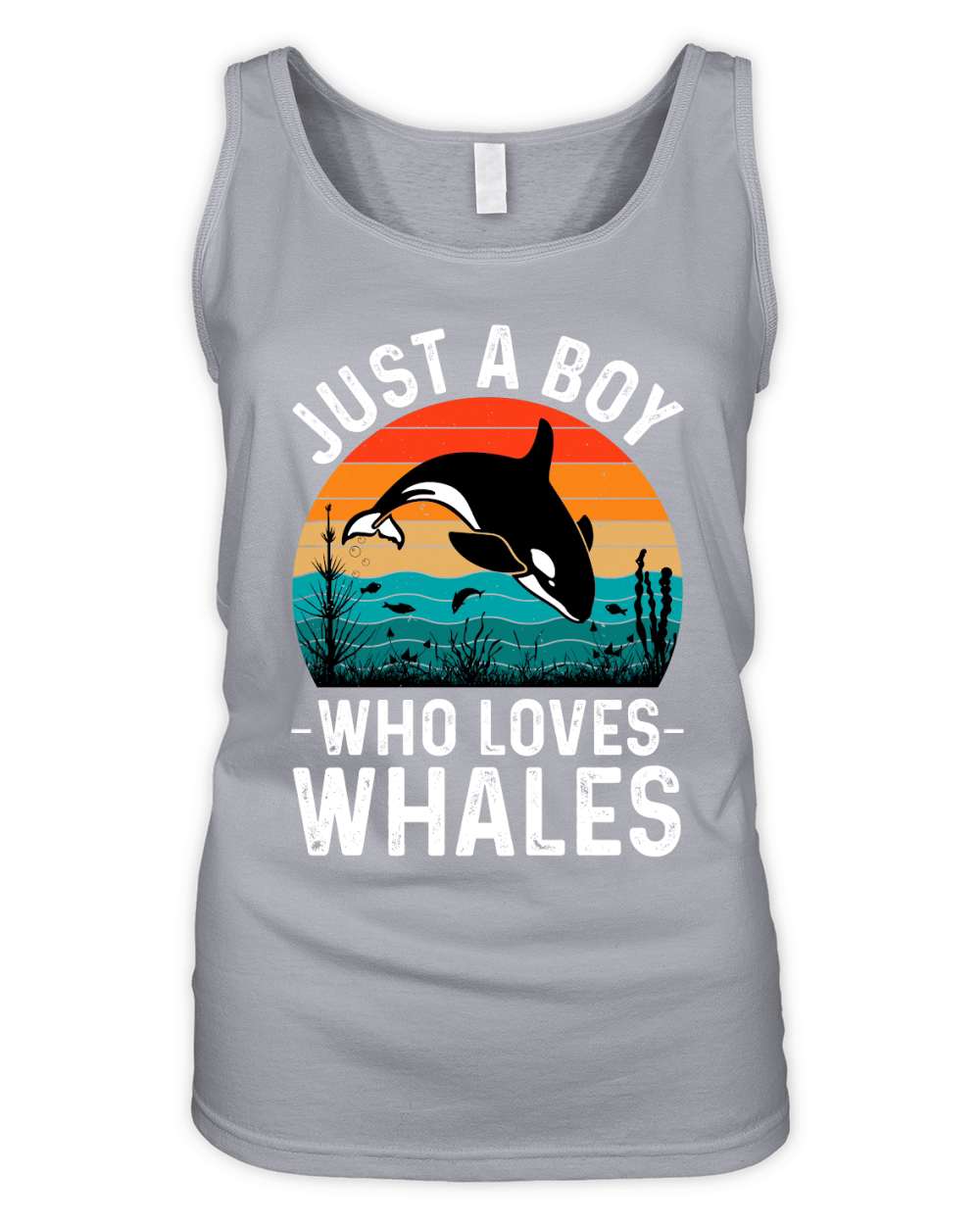 Just A Boy Who Loves Whales  (2) Organic Women's Tank Top