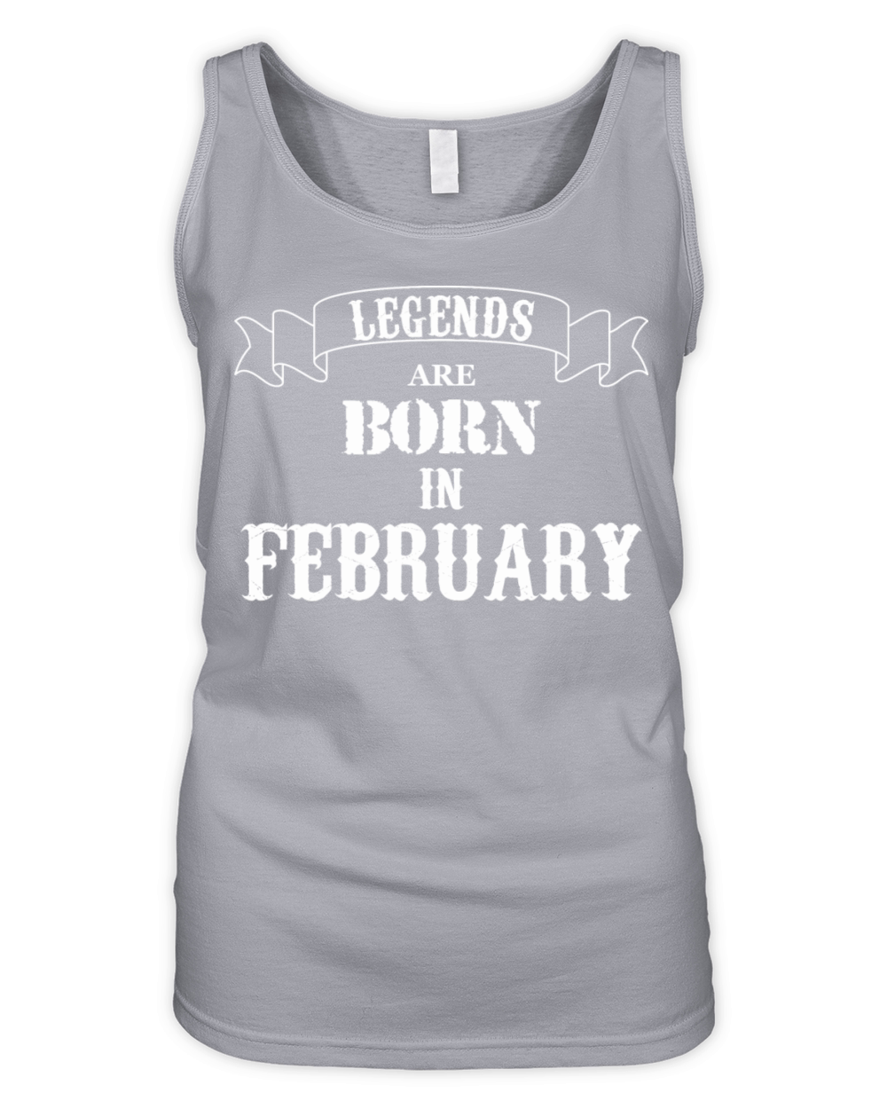 Legends Are Born In February Organic Women's Tank Top