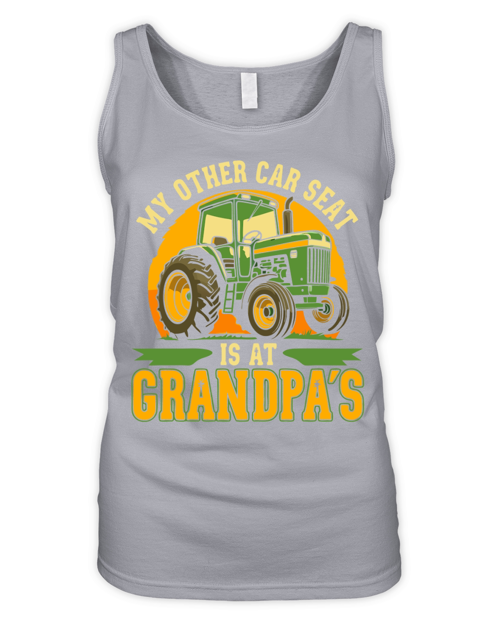 My Other car Seat is at Grandpas Tractor Organic Women's Tank Top