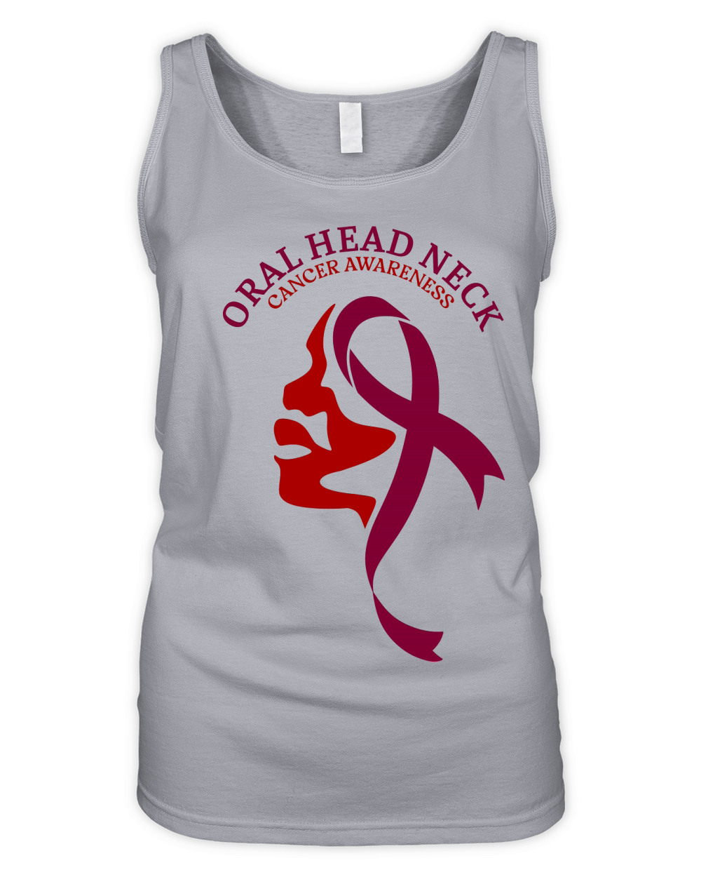 ORAL HEAD NECK CANCER AWARENESS 1 Organic Women's Tank Top