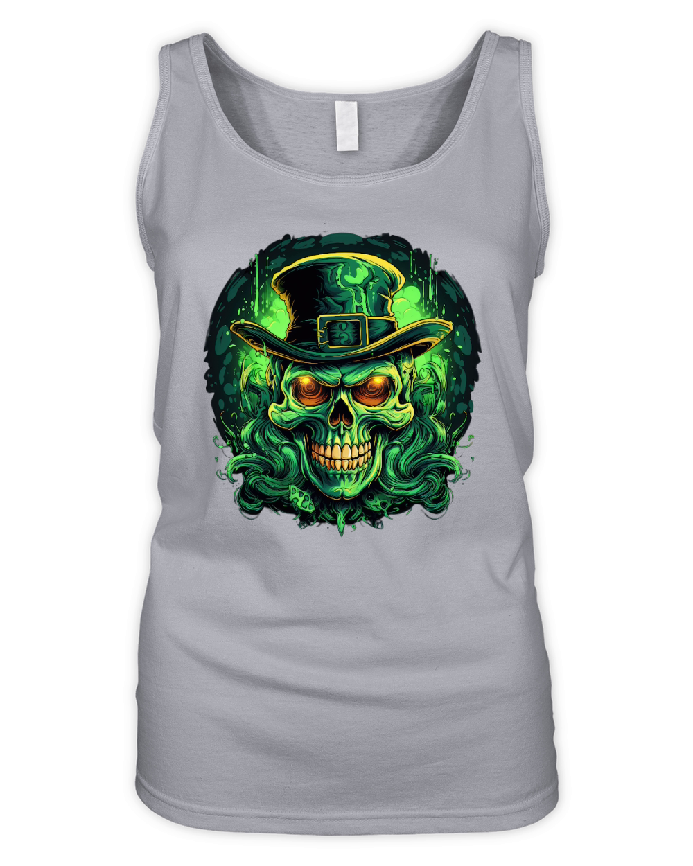 Skull Shamrock for St. Patricks Day2 Organic Women's Tank Top