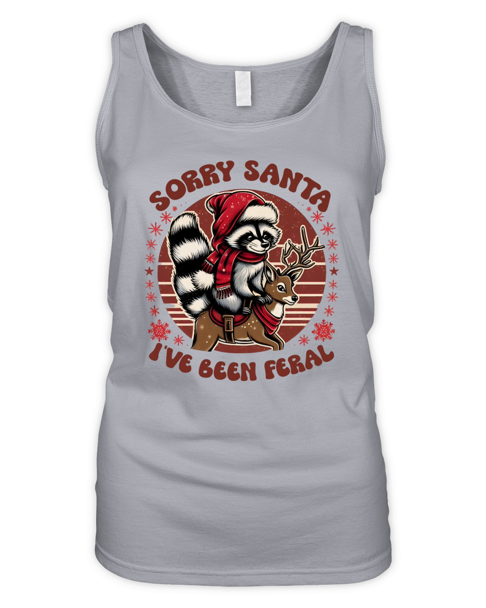 Sorry Santa, Ive been feral Organic Women's Tank Top