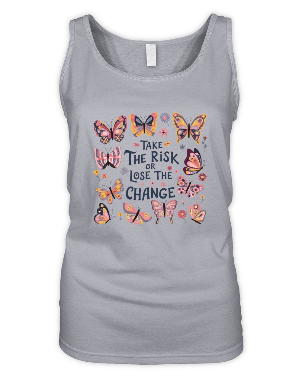 Take the risk or lose the change Organic Women's Tank Top