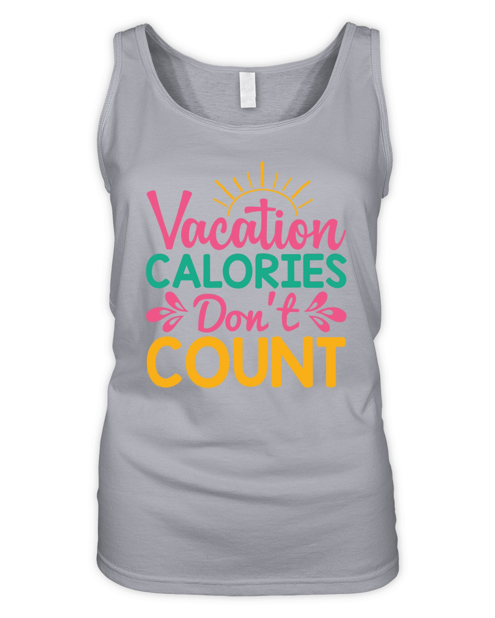 Vacation calories dont count Organic Women's Tank Top