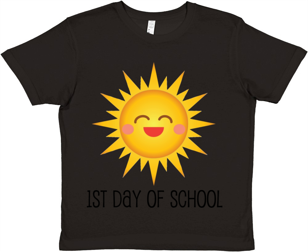 1st Day of School Student Premium Kids Crewneck T-shirt