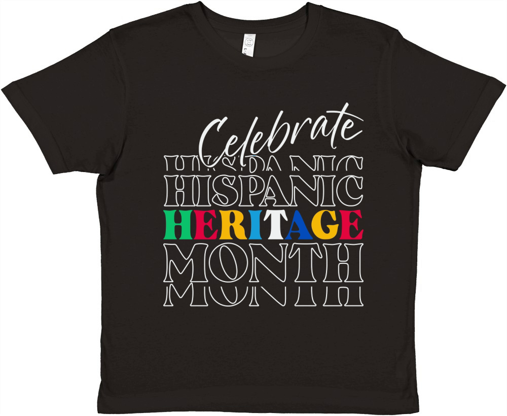 Celebrate Hispanic Heritage Month Premium Kids Crewneck T-shirt