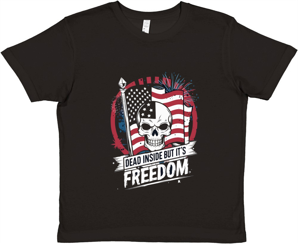 Dead inside but its freedom Premium Kids Crewneck T-shirt