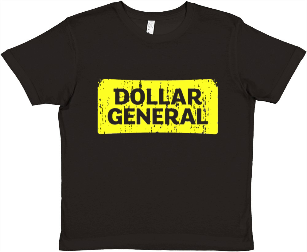 Dollar General Cool Grocery Store Pop Worn Look Premium Kids Crewneck T-shirt