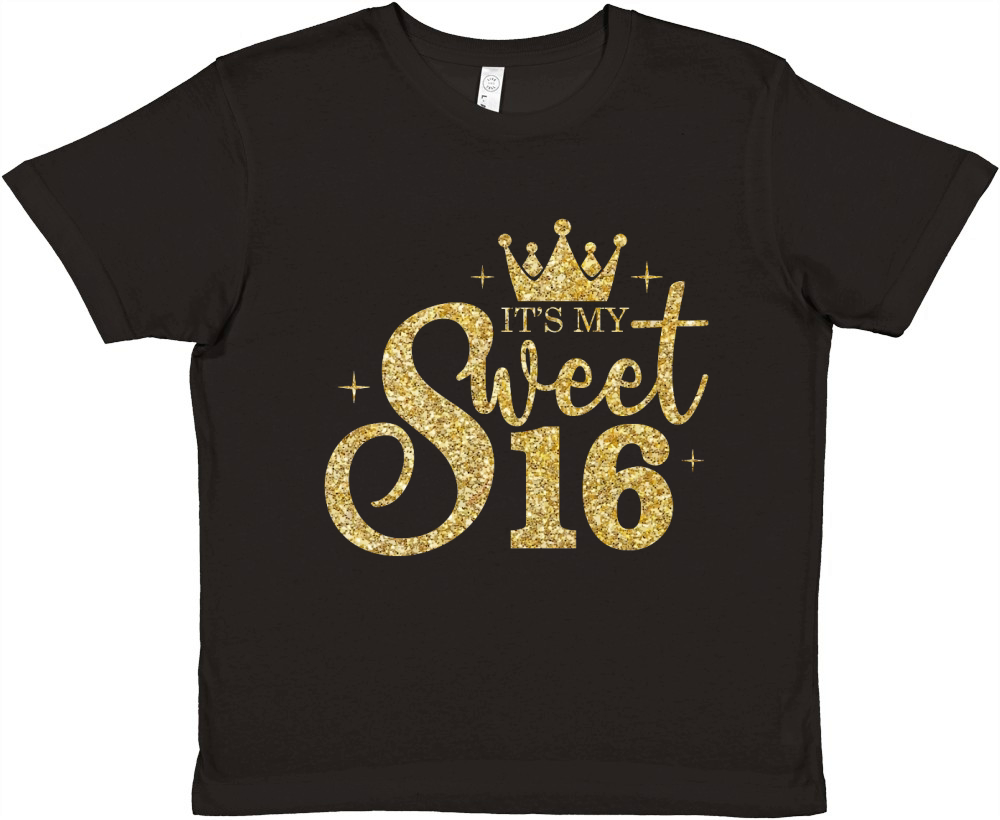 Its My Sweet 16 Birthday Premium Kids Crewneck T-shirt