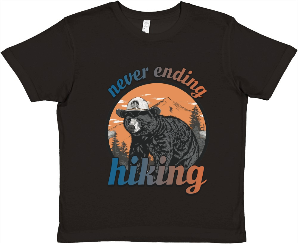 Never Ending Hiking Premium Kids Crewneck T-shirt