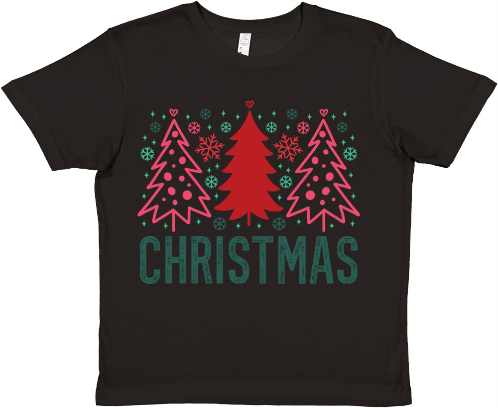 retro christmas Premium Kids Crewneck T-shirt
