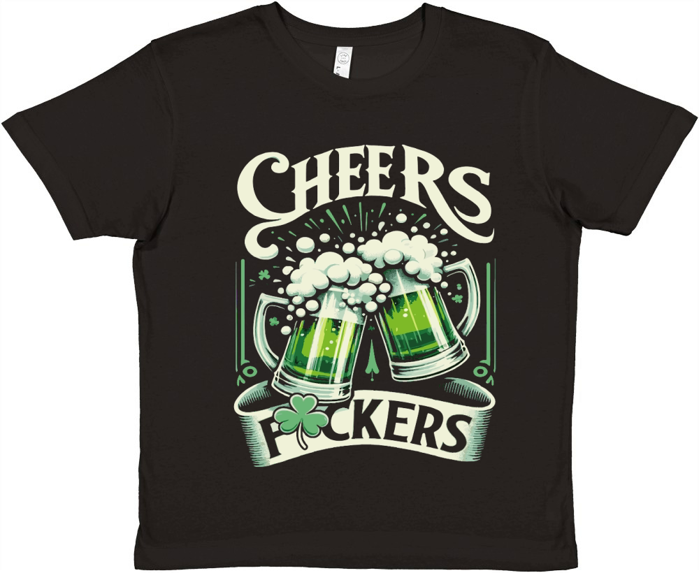 St Patricks Day Cheers Fckers St Patricks Day Premium Kids Crewneck T-shirt