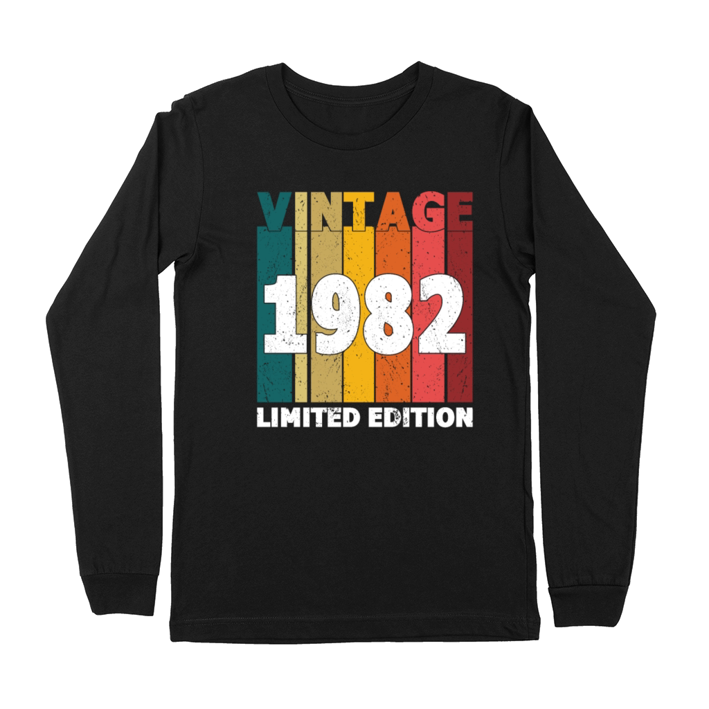 40th Birthday Vintage 1982 Limited Edition Premium Long Sleeve