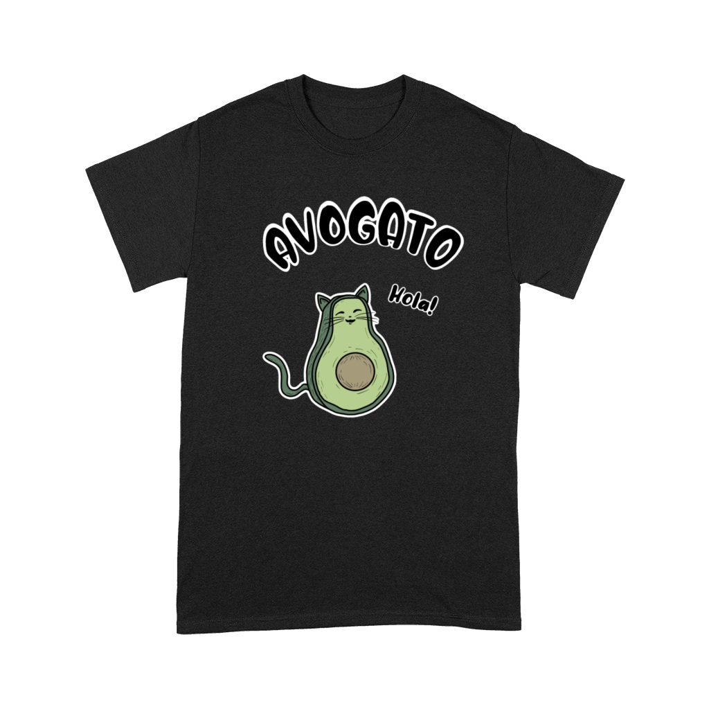 Avogato Sweet Avocado Cat Hola Premium T-shirt