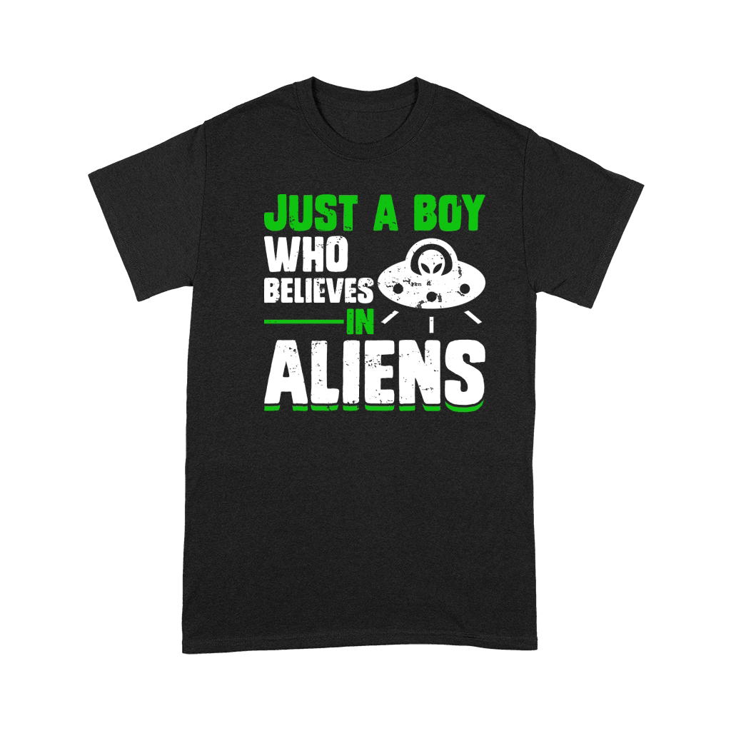 Vintage UFO Alien just a boy who believes in Aliens Premium T-shirt