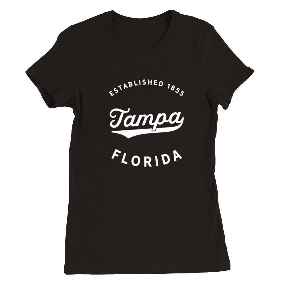 Classic Retro Vintage Tampa Florida Gift Premium Womens Crewneck T-shirt
