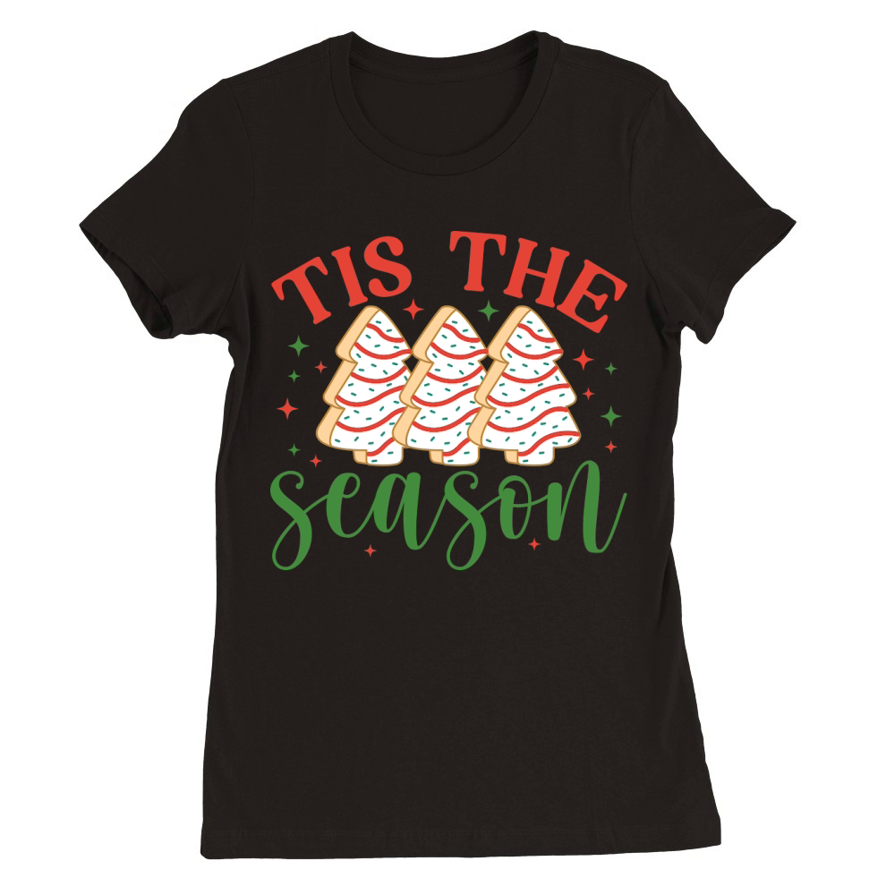 Little Debbie Christmas Tree Cake 2 Premium Womens Crewneck T-shirt