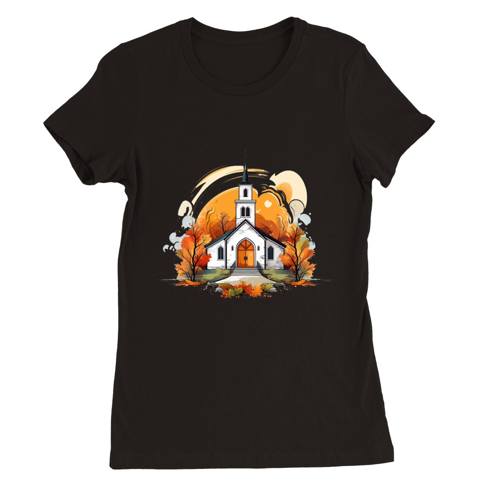 Thanksgiving Funny Turkey 26 Premium Womens Crewneck T-shirt