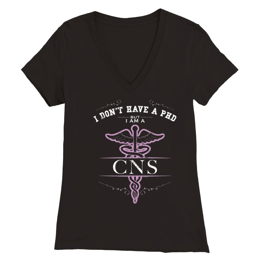 Clinical Nurse Specialist Nursing School Shirts Premium Womens V-Neck T-shirt
