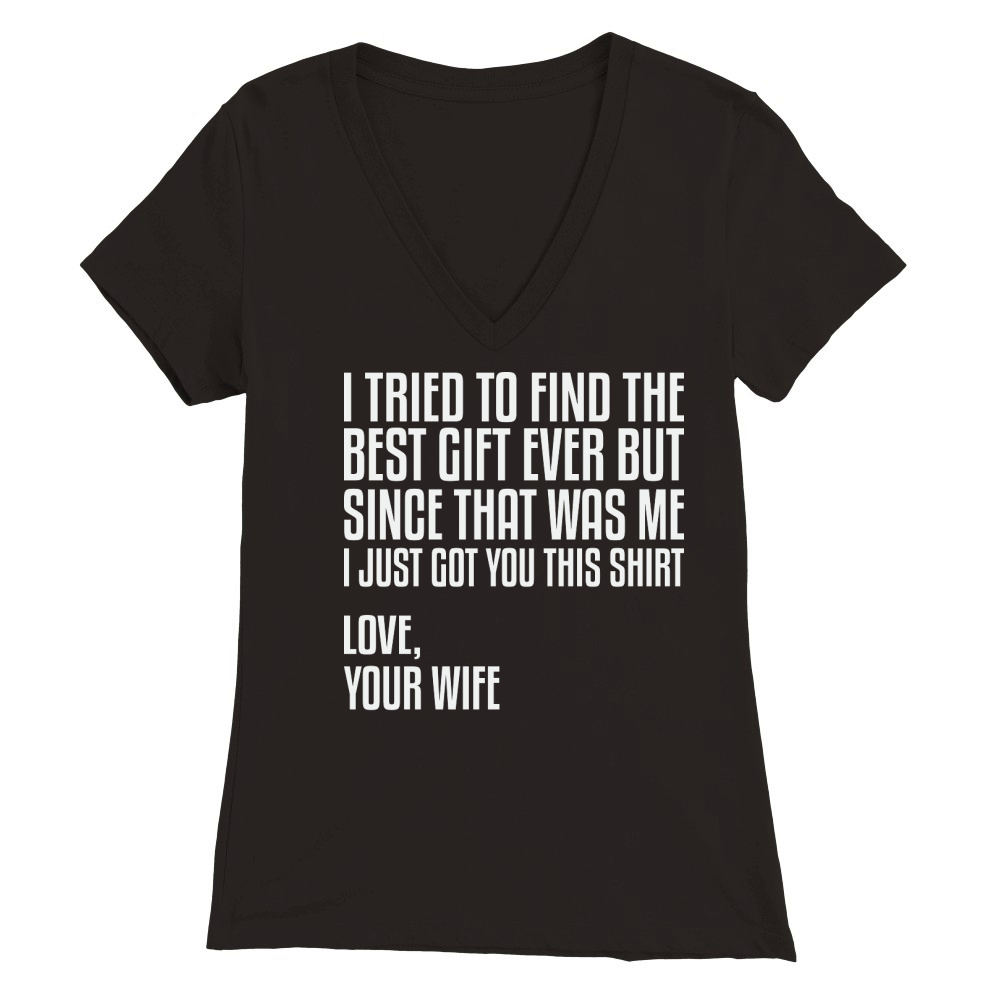 I Tried to Find the Best Fathers Day Premium Womens V-Neck T-shirt