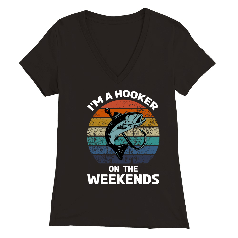 Im a Hooker on the Weekends 03 Premium Womens V-Neck T-shirt