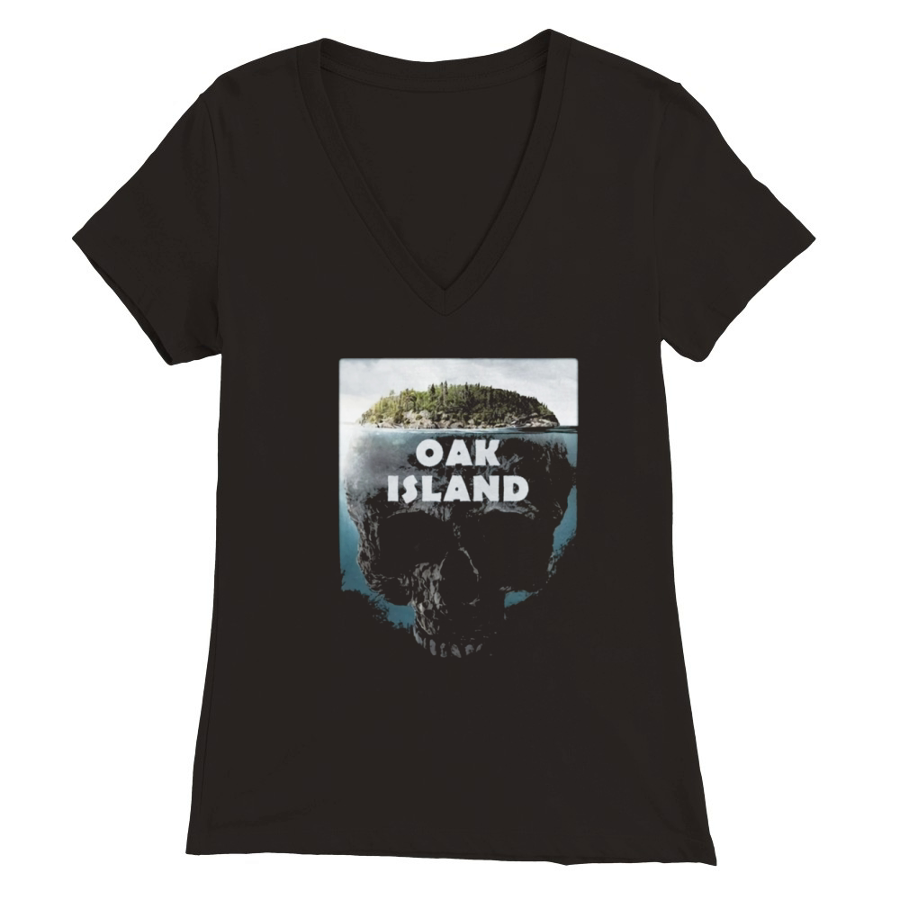 Oak Island Nova Scotia Canada Graphic Premium Womens V-Neck T-shirt