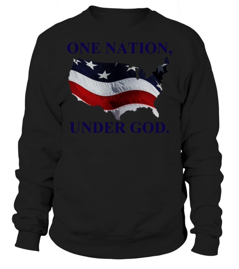 One Nation Under God Navy Sweatshirt Unisex