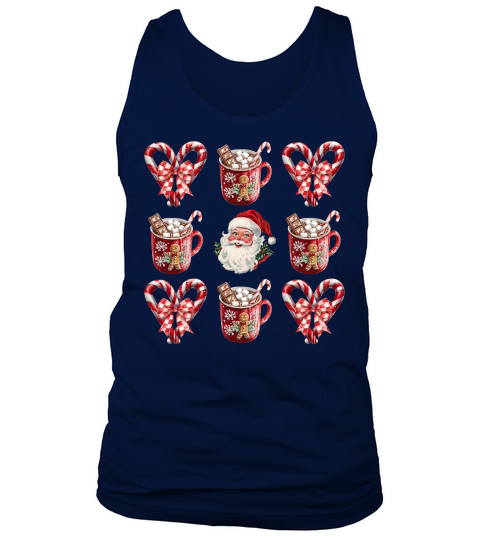 Christmas Candy Bow 001 Tank Top Unisex