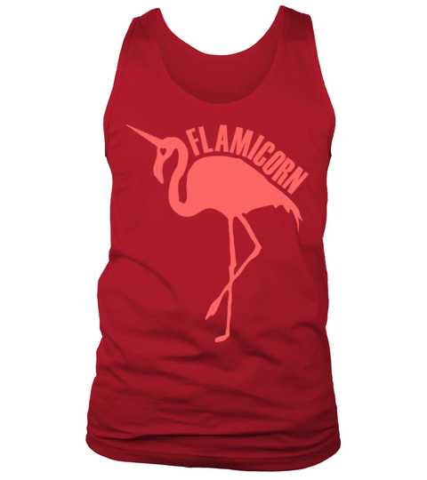 flamingo unicorn hybrid creature hybrids dark pink Tank Top Unisex
