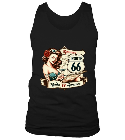 Retro Vintage route 66 Tank Top Unisex