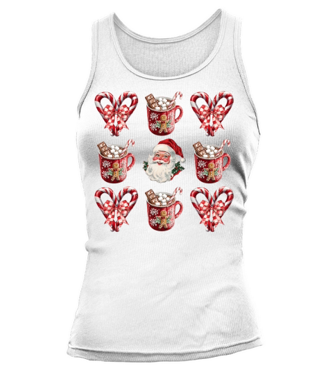Christmas Candy Bow 001 Tank top Woman