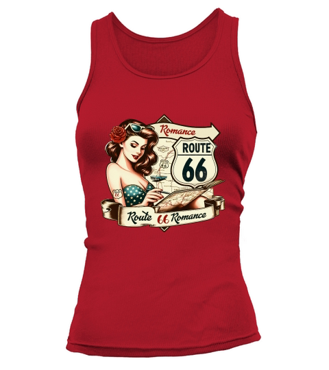 Retro Vintage route 66 Tank top Woman