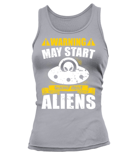 Vintage UFO Alien Warning May Start taking about Aliens Tank top Woman