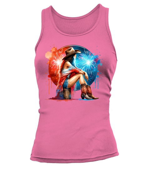 Watercolor Cowgirl 03 Tank top Woman