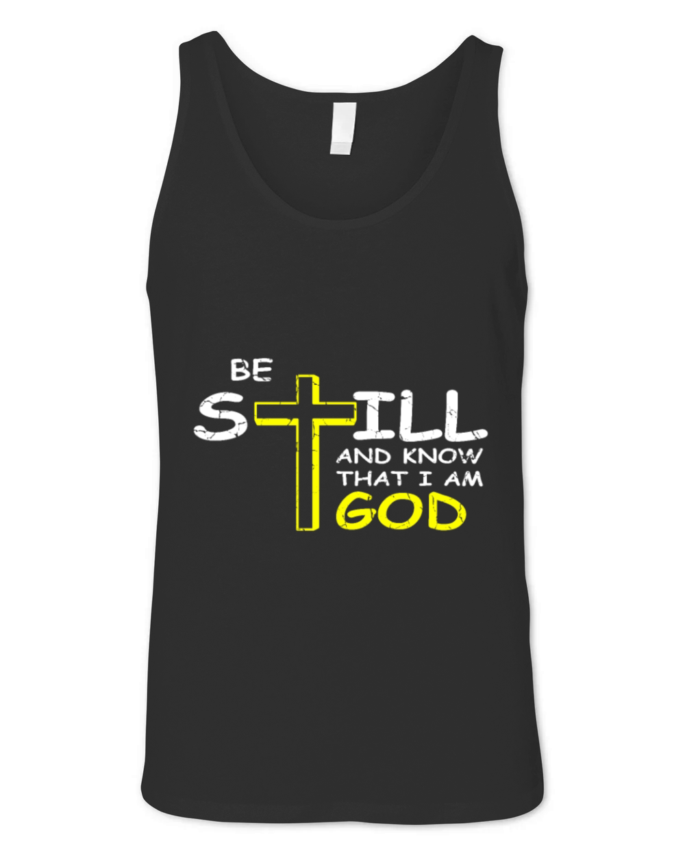 Be Still And Know That I Am God Christian And Disc Unisex Jersey Tank