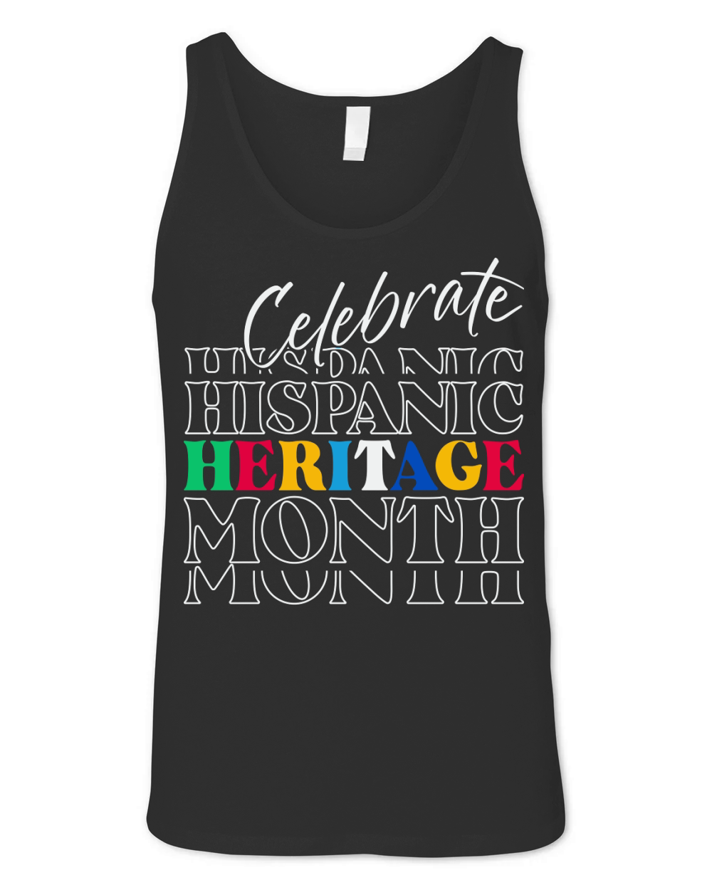 Celebrate Hispanic Heritage Month Unisex Jersey Tank