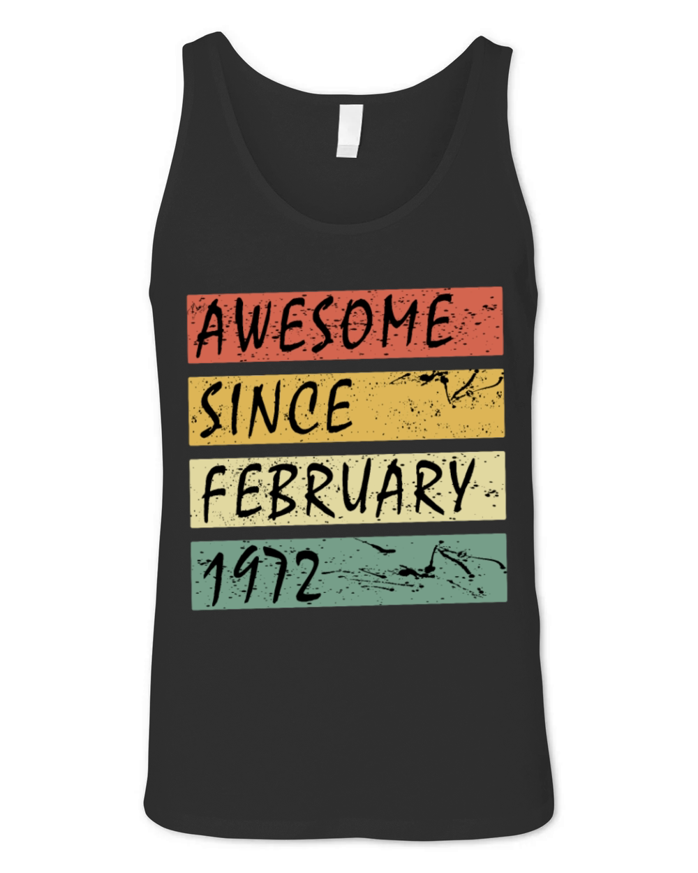 February 1972 vintage gift idea Unisex Jersey Tank