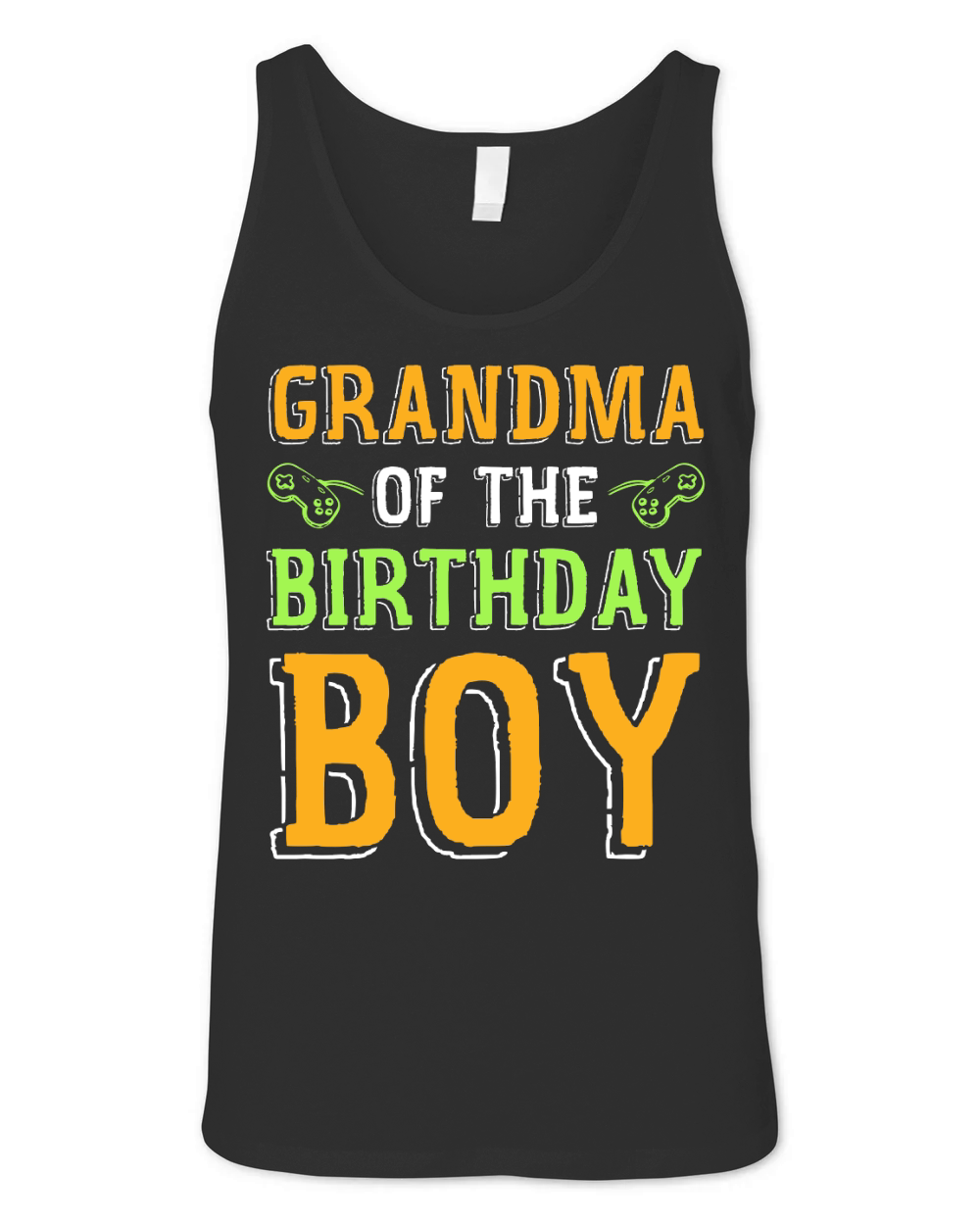 Grandma of the Birthday Boy T Shirt Design (1) Unisex Jersey Tank
