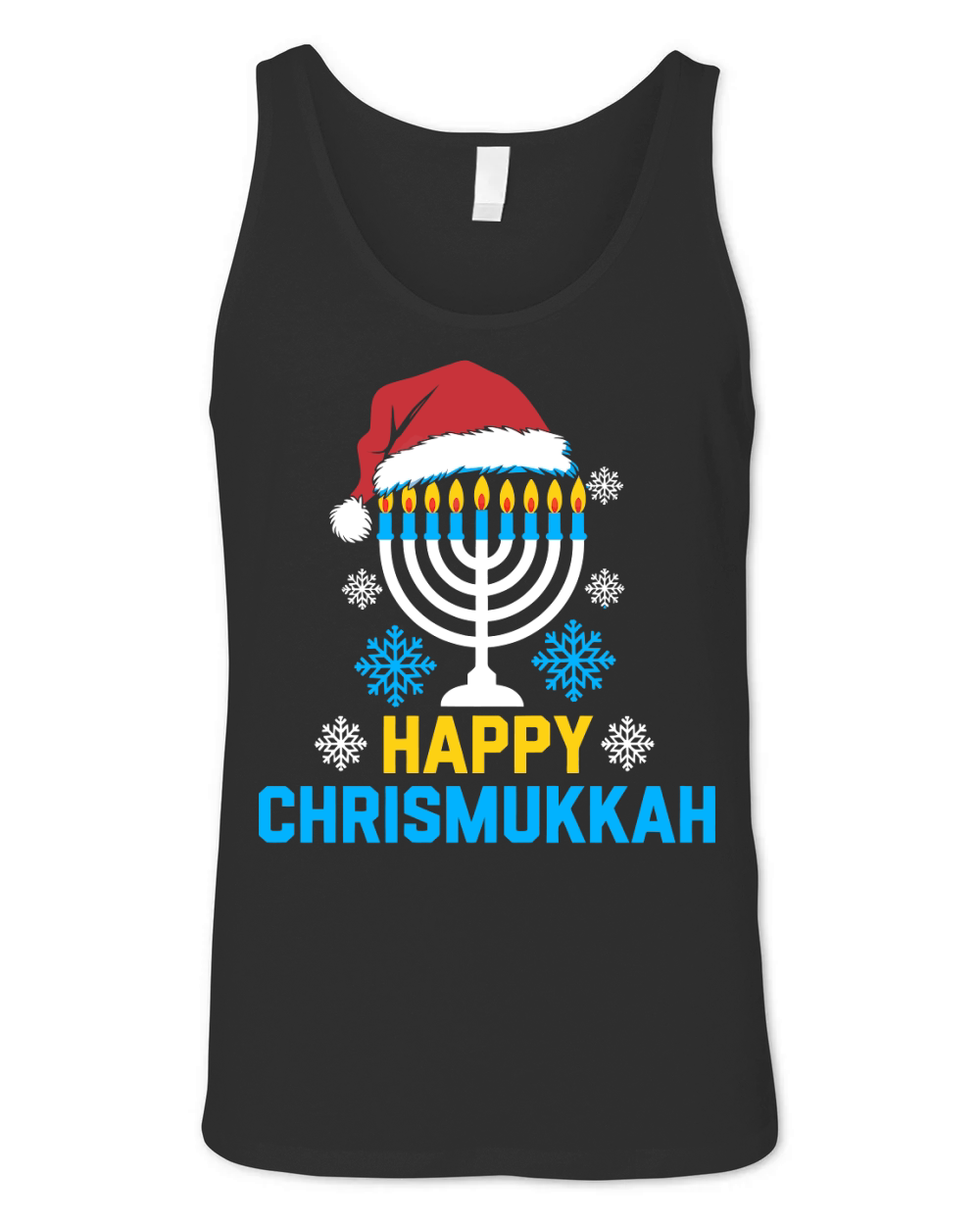 HAPPY CHRISMUKKAH 1.03 Unisex Jersey Tank