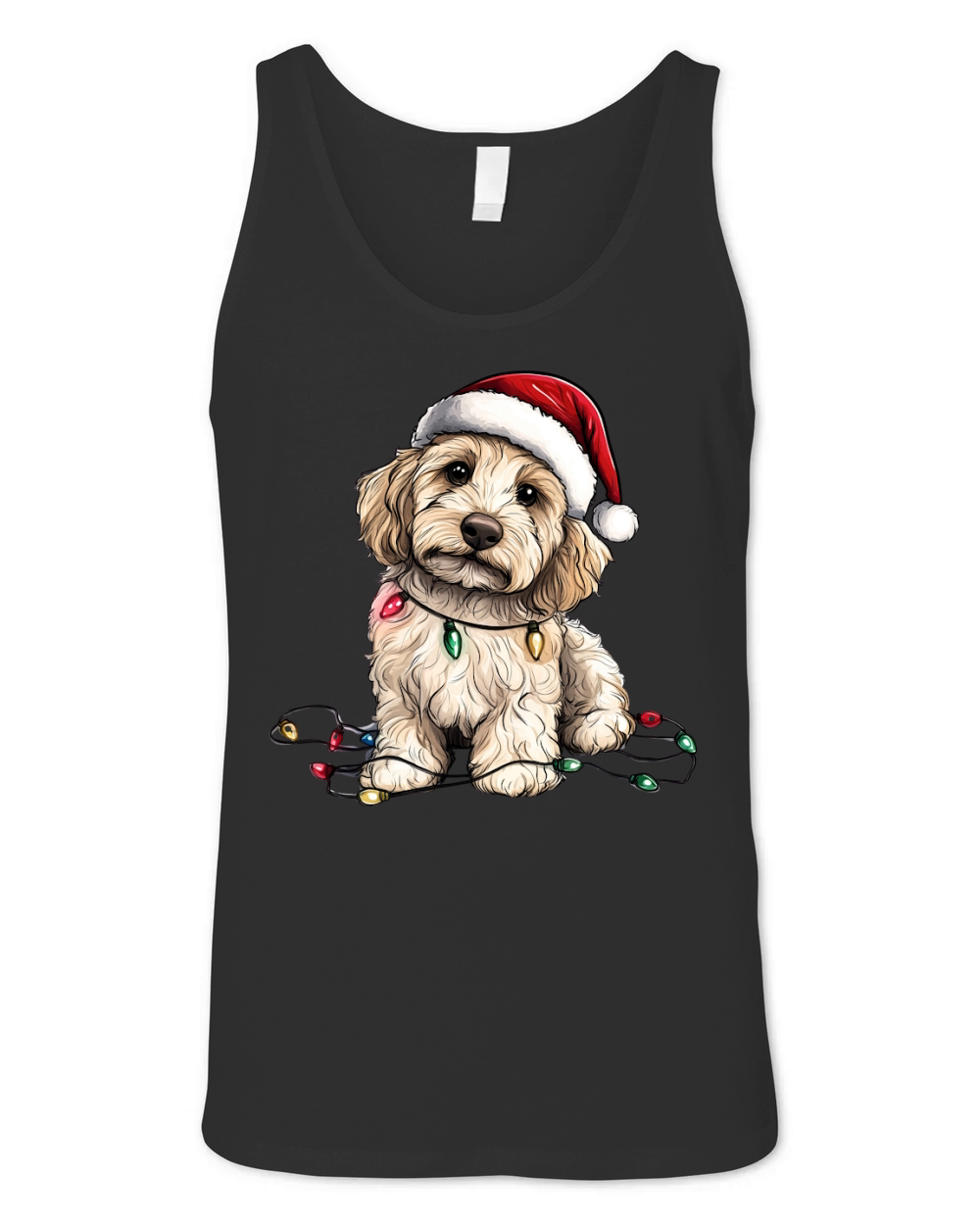 puppy in lights 1 Unisex Jersey Tank