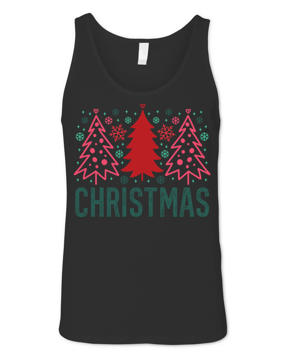 retro christmas Unisex Jersey Tank