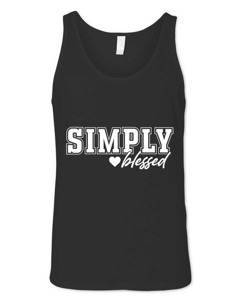Simply Blessed 1 Unisex Jersey Tank