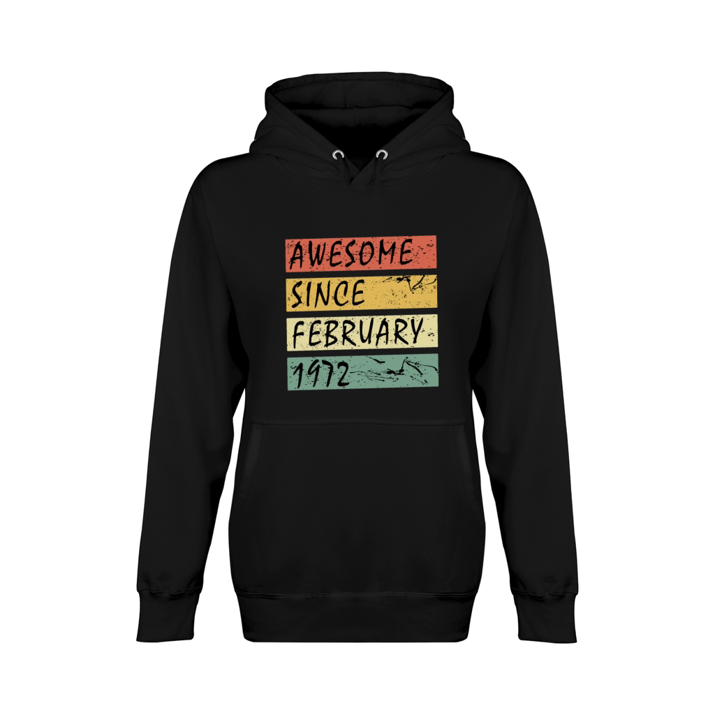 February 1972 vintage gift idea Unisex Premium Pullover Hoodie
