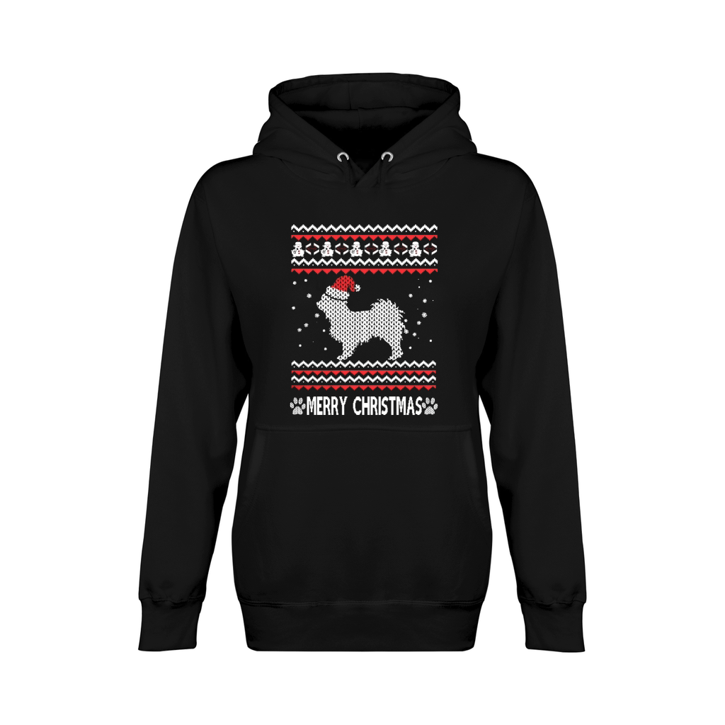 Merry christmas Dogs-Long Coat Chihuahua Unisex Premium Pullover Hoodie