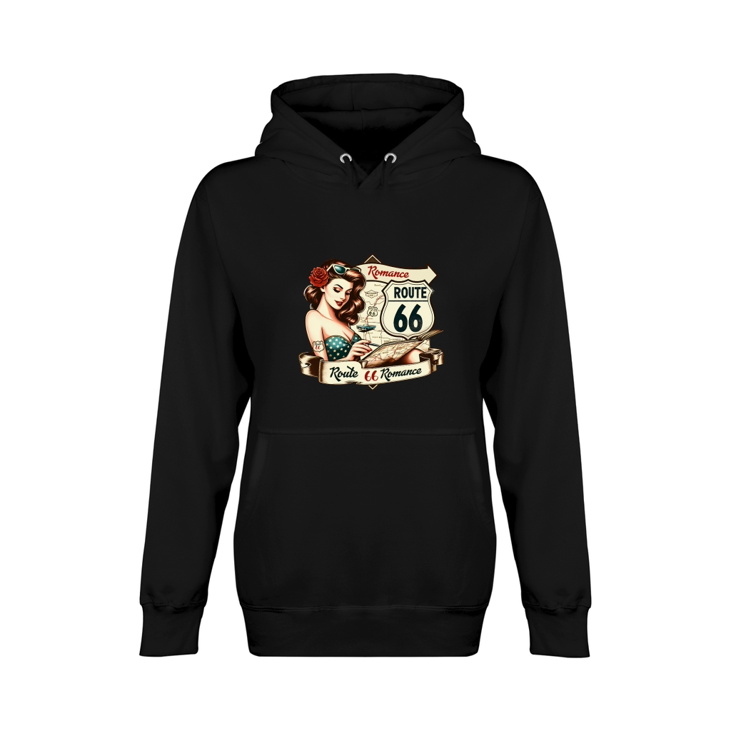 Retro Vintage route 66 Unisex Premium Pullover Hoodie