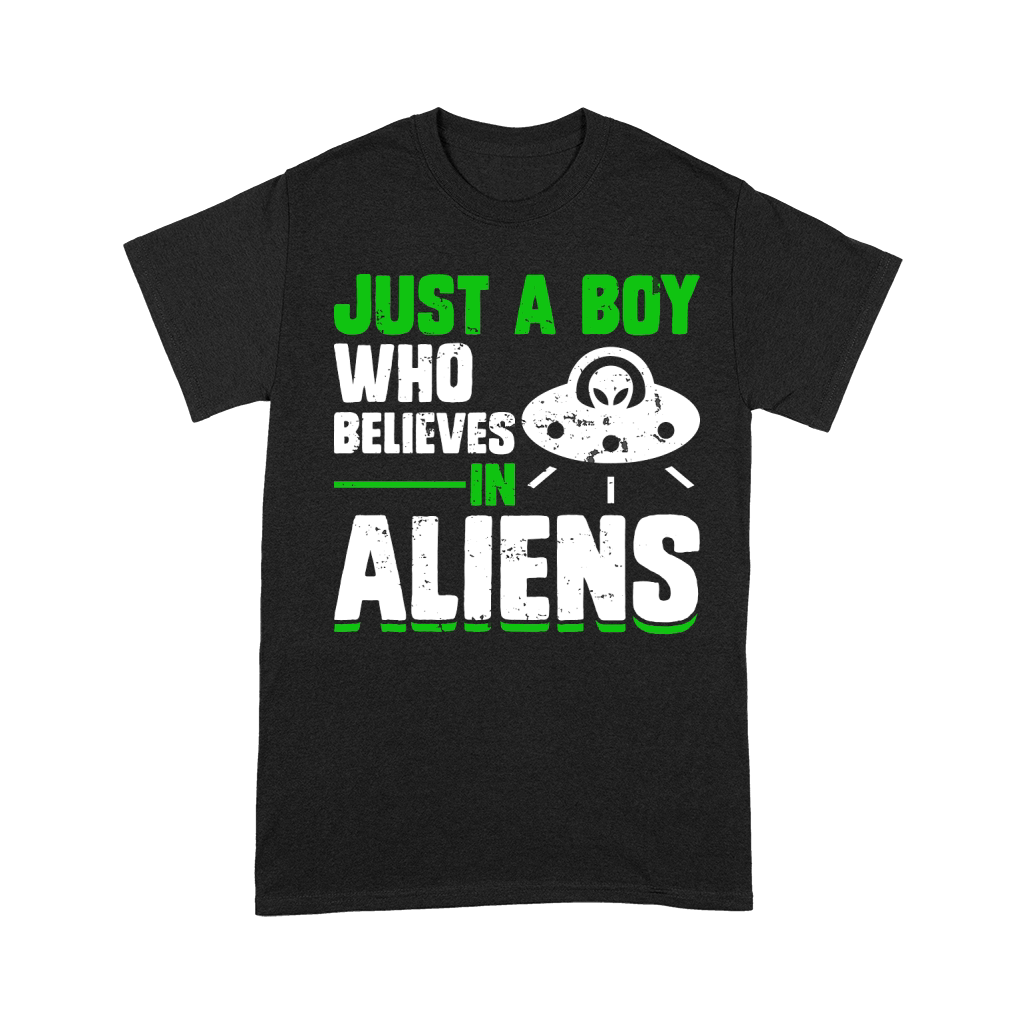 Vintage UFO Alien just a boy who believes in Aliens Unisex T-Shirt