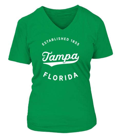 Classic Retro Vintage Tampa Florida Gift V-neck T-Shirt Woman